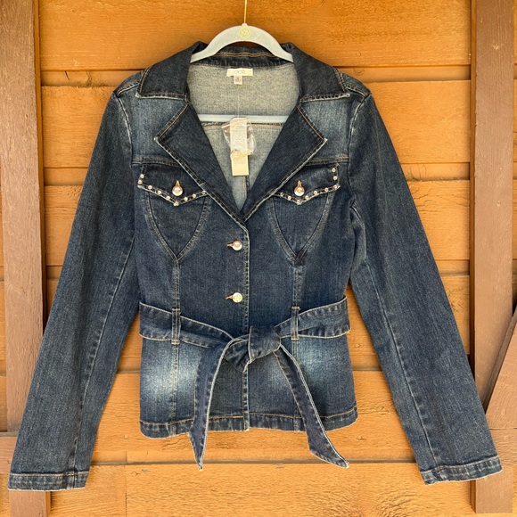 Cache Jackets & Blazers - Cache blue Jean jacket. Tunic length. New with tags. Size 12